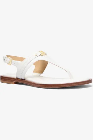 Michael Kors MKSandalia Mandy de piel con tira en forma de T - - Michael Kors