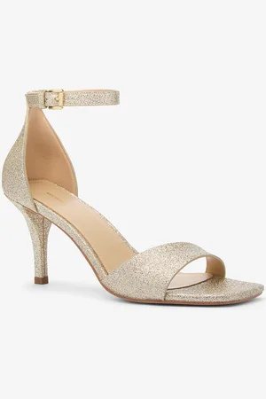 Michael Kors MKSandalia Jaida de piel metalizada - - Michael Kors