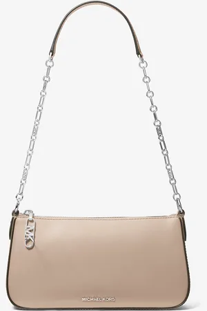 Michael Kors MKPochette mediano de piel con cadena de eslabones y logotipo imperio - - Michael Kors