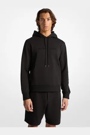 Michael Kors MKSudadera con capucha de mezcla de algodón con logotipo en relieve - - Michael Kors