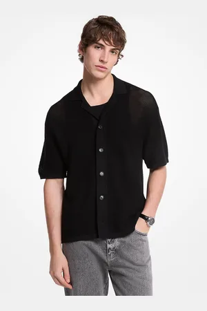 Michael Kors MKCamisa de algodón de punto abierto - - Michael Kors