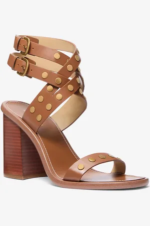 Michael Kors MKSandalia Irene de piel con tachuelas - - Michael Kors