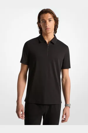 Michael Kors MKPolo de algodón con media cremallera - - Michael Kors