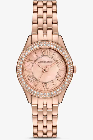 Michael Kors MKReloj Harlowe mini en tono rosa con incrustaciones - Rosa - Michael Kors