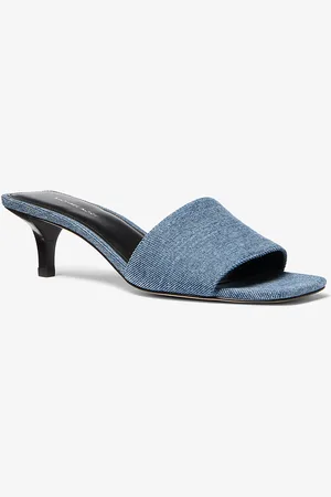 Michael Kors MKSandalia Merriam de denim con tacón bajo - - Michael Kors