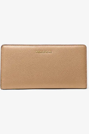 Michael Kors MKCartera grande Bryant de piel granulada con cierre delantero con botón a presión - - Michael Kors