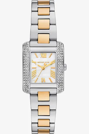Michael Kors MKReloj Emery pequeño en dos tonos con incrustaciones - - Michael Kors