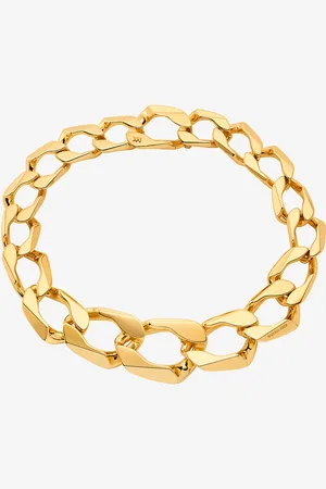 Michael Kors MKCollar de latón chapado en metal precioso con cadena de eslabones - - Michael Kors