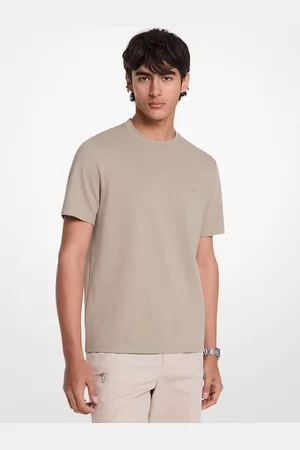 Michael Kors MKCamiseta de piqué de mezcla de algodón - Verde - Michael Kors