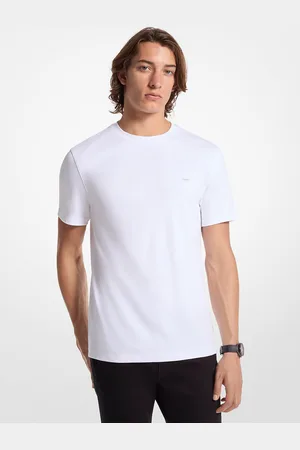 Michael Kors MKCamiseta de cuello redondo en algodón - - Michael Kors