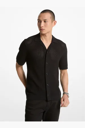 Michael Kors MKCamisa de algodón de punto abierto - - Michael Kors