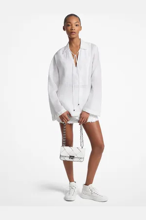 Michael Kors MKTúnica de ramio con cuello - - Michael Kors