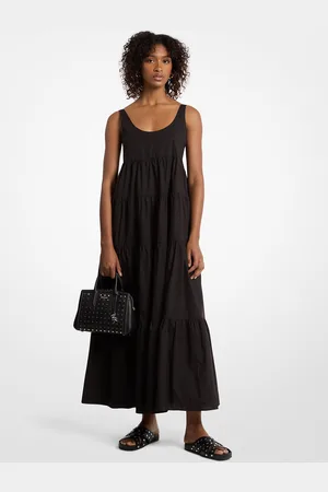 Michael Kors MKVestido de algodón elástico con capas - - Michael Kors