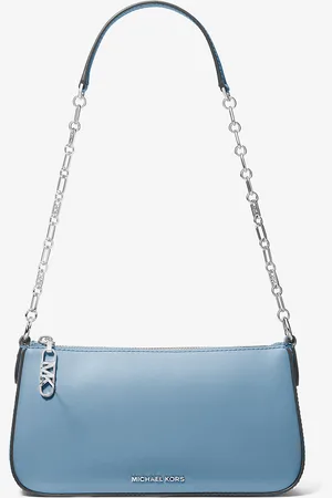 Michael Kors MKPochette mediano de piel con cadena de eslabones y logotipo imperio - - Michael Kors