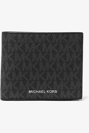 Michael Kors MKBilletera Greyson con bolsillo para monedas y logotipo - - Michael Kors