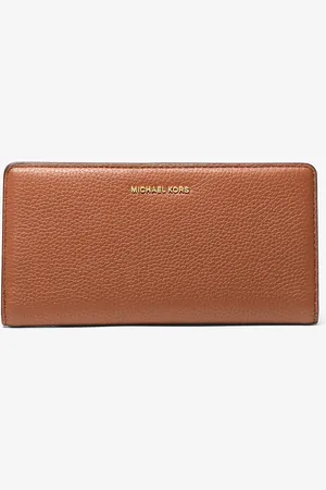 Michael Kors MKCartera grande Bryant de piel granulada con cierre delantero con botón a presión - - Michael Kors