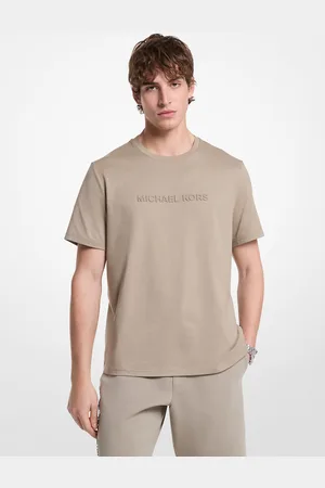Michael Kors MKCamiseta de algodón con logotipo bordado - Verde - Michael Kors