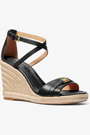 Michael Kors MKSandalia Mandy de piel con cuña - - Michael Kors