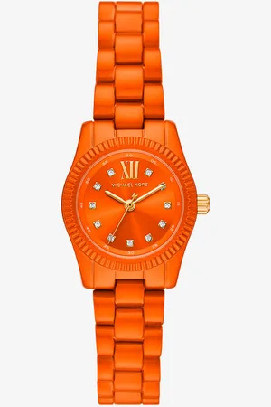 Michael Kors MKReloj Lexington petite de edición limitada en tono naranja - - Michael Kors