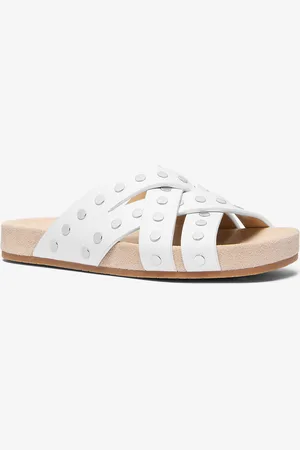 Michael Kors MKSandalia plana Irene de piel con tachuelas - - Michael Kors