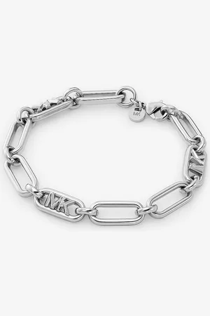 Michael Kors MKPulsera de cadena de eslabones de latón chapado en metal precioso con logotipo imperio - - Michael Kors