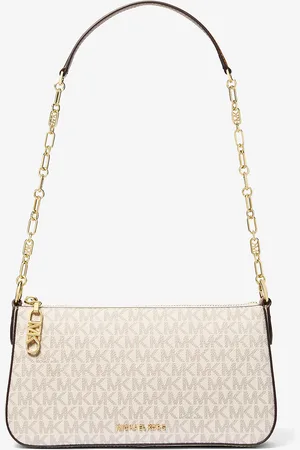 Michael Kors MKPochette mediano con cadena de eslabones y logotipo imperio - - Michael Kors