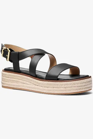 Michael Kors MKSandalia Lynn tipo alpargata de piel con plataforma - - Michael Kors