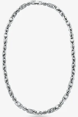 Michael Kors MKCollar Astor mediano de latón chapado en metal precioso con cadena - - Michael Kors
