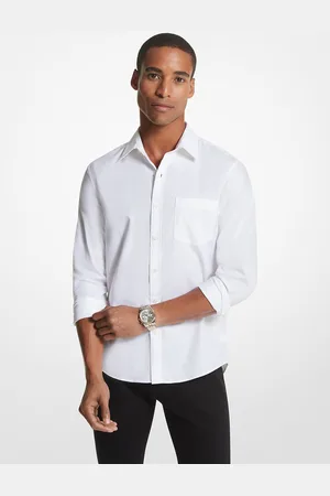 Michael Kors MKCamisa slim-fit de mezcla de algodón - - Michael Kors