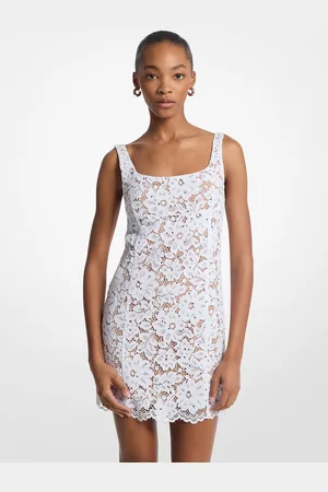 Michael Kors MKMinivestido de encaje floral definido con tachuelas - - Michael Kors