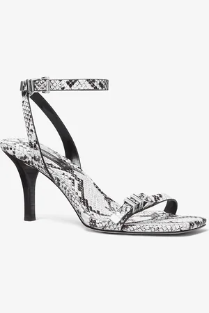 Michael Kors MKSandalia Darrington de piel con motivo de serpiente en relieve - - Michael Kors
