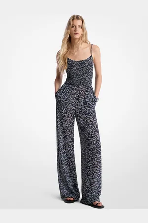 Michael Kors MKMono de georgette con estampado floral y adornos - - Michael Kors