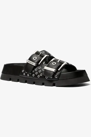 Michael Kors MKSandalia plana Colby de piel con ojales - - Michael Kors