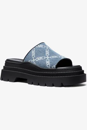 Michael Kors MKChancla Kendra de jacquard de denim con rombos imperio - - Michael Kors