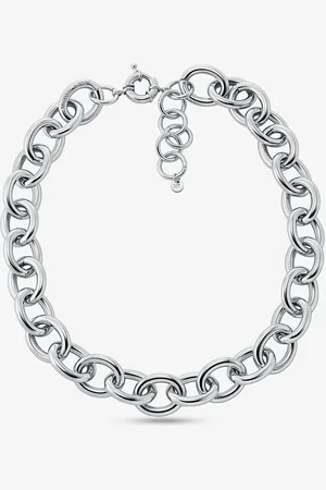 Michael Kors MKCollar grande de cadena de eslabones de latón chapado en metal precioso - - Michael Kors