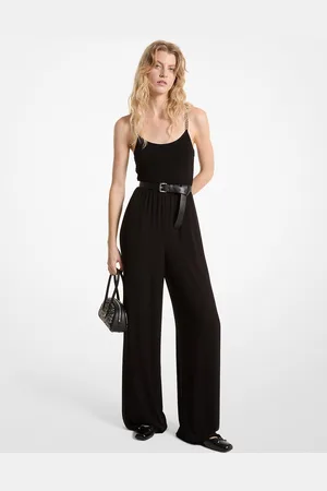 Michael Kors MKMono de georgette fruncido con cadena - - Michael Kors