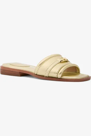 Michael Kors MKSandalia Mandy de piel metalizada - - Michael Kors