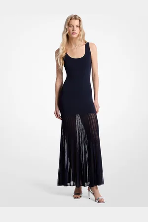 Michael Kors MKMaxivestido de mezcla de viscosa transparente elástica - - Michael Kors