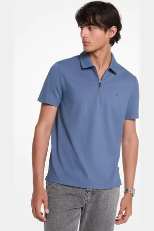 Michael Kors MKPolo de piqué de mezcla de algodón con cremallera - - Michael Kors