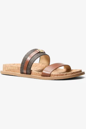 Michael Kors MKSandalia plana Mandy con logotipo - - Michael Kors