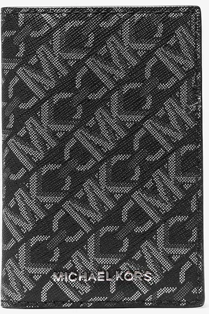 Michael Kors MKTarjetero Hudson de dos pliegues con logotipo imperio - - Michael Kors