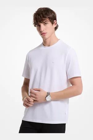 Michael Kors MKCamiseta de piqué de mezcla de algodón - - Michael Kors