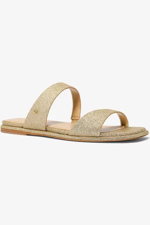 Michael Kors MKSandalia Jaida de piel con adornos brillantes - - Michael Kors