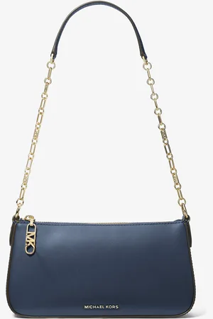 Michael Kors MKPochette mediano de piel con cadena de eslabones y logotipo imperio - - Michael Kors