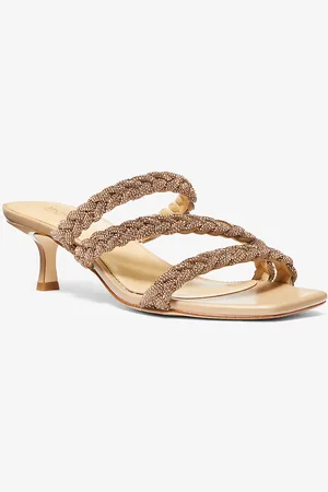 Michael Kors MKSandalia Celia con adornos y tacón bajo - - Michael Kors