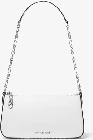 Michael Kors MKPochette mediano de piel con cadena de eslabones y logotipo imperio - - Michael Kors