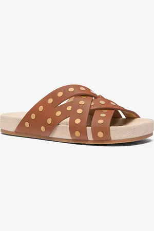 Michael Kors MKSandalia Irene de piel con tachuelas - - Michael Kors