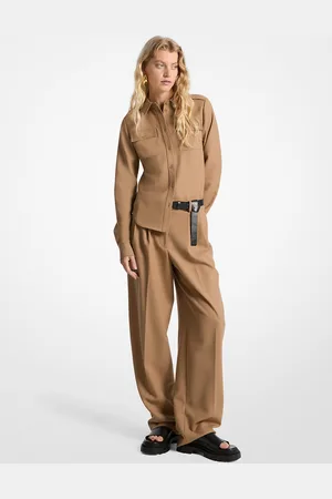 Michael Kors MKCamisa de mezcla de lana con bolsillos - - Michael Kors