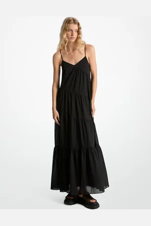 Michael Kors MKVestido maxi de algodón a capas - - Michael Kors