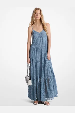Michael Kors MKVestido lencero de encaje floral con capas - - Michael Kors